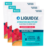 Liquid I.V. Hydration Multiplier Raspberry Melon packet for on-the-go hydration.