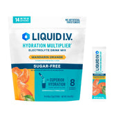 Liquid I.V. Hydration Multiplier Sugar Free Mandarin Orange packets ready for on-the-go hydration
