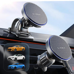 LISEN 15W MagSafe car mount front view with secure grip for steady navigation.