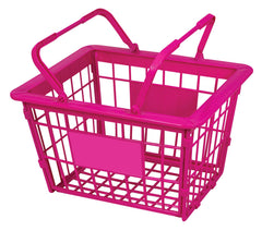 Lissi plastic basket keeps toys organized during playtime and storytelling