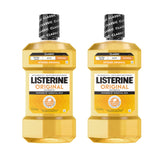 Listerine Original Intense bottle close-up showing powerful antiseptic action.