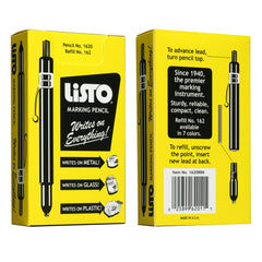 Listo 1620 mechanical china marker writes clearly on metal surfaces
