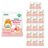 Little Bellies Apple & Berry Softcorn front-pack for babies.