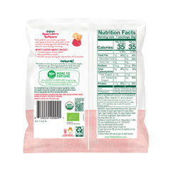 Little Bellies Organic ingredients label emphasizes natural, non GMO quality