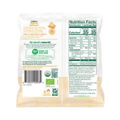 Little Bellies Softcorn Banana snack close-up promotes gentle munching