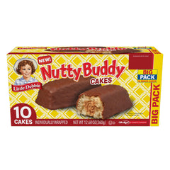 Little Debbie Nutty Buddy Cake box, convenient for lunchboxes and sharing