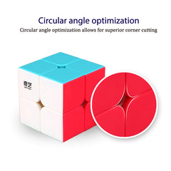 Qidi S 2x2 cube close-up shows smooth matte surface for comfortable play