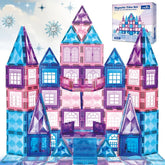 Little Pi 102pcs frozen princess castle tiles for imaginative snowy kingdom play