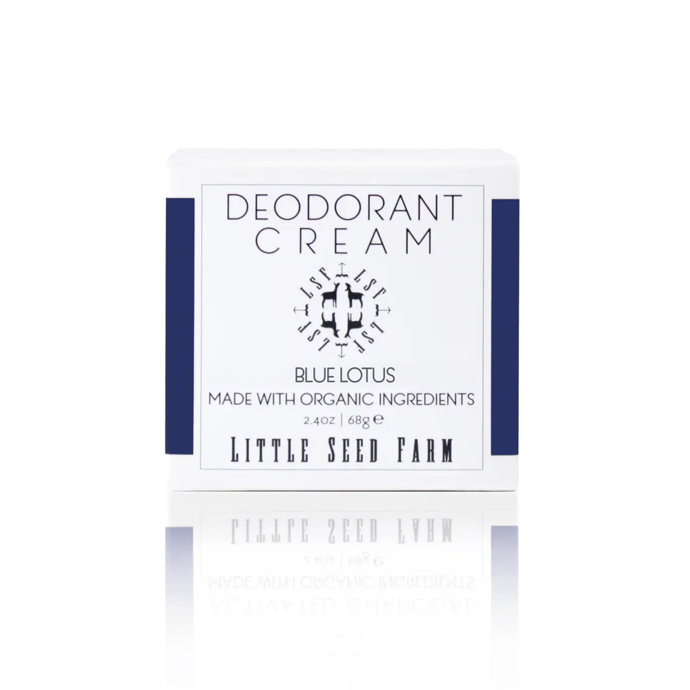 Little Seed Farm Blue Lotus deodorant bottle for long-lasting freshness