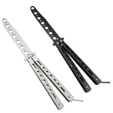 Little World Butterfly Knife Trainer 2-pack displays durable construction for safe practice and flips.