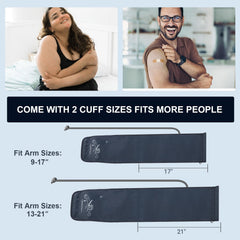 LIVAROCI bp monitor cuff ml 9-17 inches for comfortable family sizing.