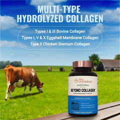 Capsules close-up highlighting hydrolyzed collagen for easier daily use and joint comfort.