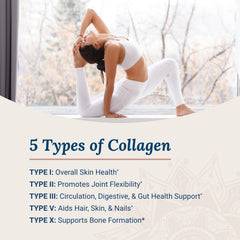 Live Conscious Beyond Collagen capsules packaging shows a 2-pack option for ongoing daily use