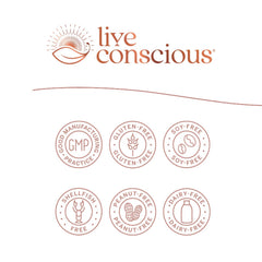Live Conscious LiverWell ingredients siliphos milk thistle on label.