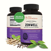 Live Conscious ZenWell bottle front promoting daily calm and focus.