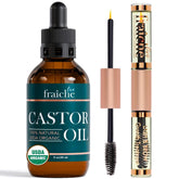 Live Fraiche castor oil bottle for lash and brow nourishment
