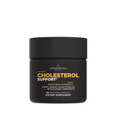 Livingood Daily Cholesterol Support bottle and capsules illustrating heart health support.