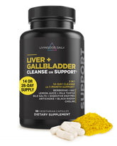 Livingood Daily Liver and Gallbladder Cleanse bottle supports everyday digestive wellness.