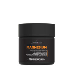 Livingood Daily magnesium bottle front for easy daily support.