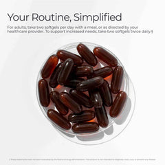 Livingood Daily omega-3-6-9 oils close-up shows triglyceride form for better absorption