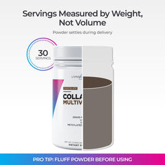 Livingood Daily collagen shaken into a smoothie for on-the-go nourishment.