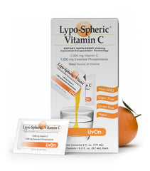 LivOn Laboratories Liposomal Vitamin C 1000mg packaging image suggests plant-based, immune-support options.