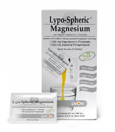 LivOn Laboratories Lypo-Spheric Magnesium L-Threonate packets ready for on-the-go daily use.