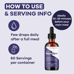 Dosing dropper in action with LIVORKA NeuroDyne Drops for easy intake.