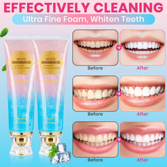 LIVREO niacinamide toothpaste gel texture close up promoting gentle brushing