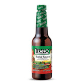 Lizano salsa sauce bottle ready to flavor meats, beans, and grains.
