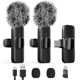 LIZHUZHONG wireless lavalier mic clip-on for hands-free filming and clear audio.