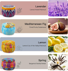 LKDJR Candles eight percent essential oils provide rich aroma