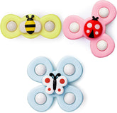 LiKee strong suction cup bath toy spinning to engage baby during bath time
