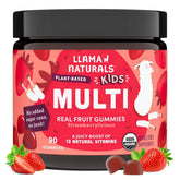Llama Naturals Kids Multivitamin bottle for easy daily use and routine.