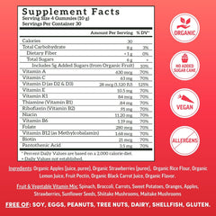 Llama Naturals vegan non-GMO label on multivitamin packaging