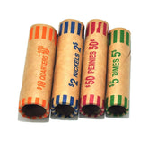 L LIKED quarters roll coin wrapper for organized counting and storage