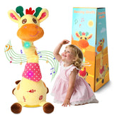 LLUKEME Dancing Giraffe Toy plush sitting and ready for playtime
