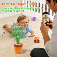 LLUKEME cactus toy voice-recording feature for creative storytelling