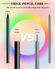 LLYZZ pencils deliver vibrant colors and subtle gradients for shading