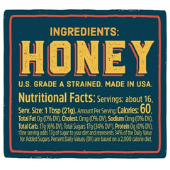 Close-up of Local Hive label showing orange blossom aroma