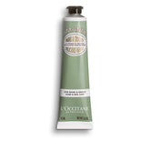 L'Occitane Almond Delicious Hands cream close-up, rich texture for dry skin nourishment