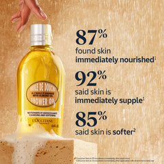 L'OCCITANE Almond Favorites supple skin oil bottle, lightweight nourishment.