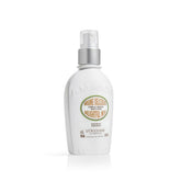 L'OCCITANE Almond Hair & Body Mist bottle showing silky fragrance for hair and skin.