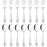 LOCONHA toddler utensils spoons with easy-grip handles for self-feeding.
