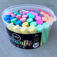 Loddie Doddie chalk sticks with ergonomic grip ideal for toddlers’ outdoor drawing.