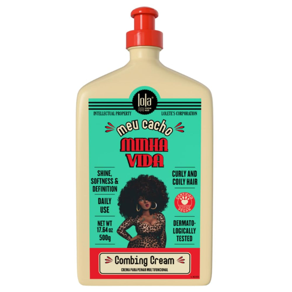 Lola From Rio curl cream bottle for lightweight hydration that enhances curls.