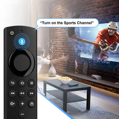 LoLaSta remote voice control buttons enable quick content search and launch.