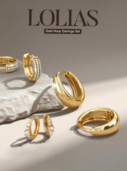 LOLIAS chunky hoops with 7mm inner diameter for daily wear.