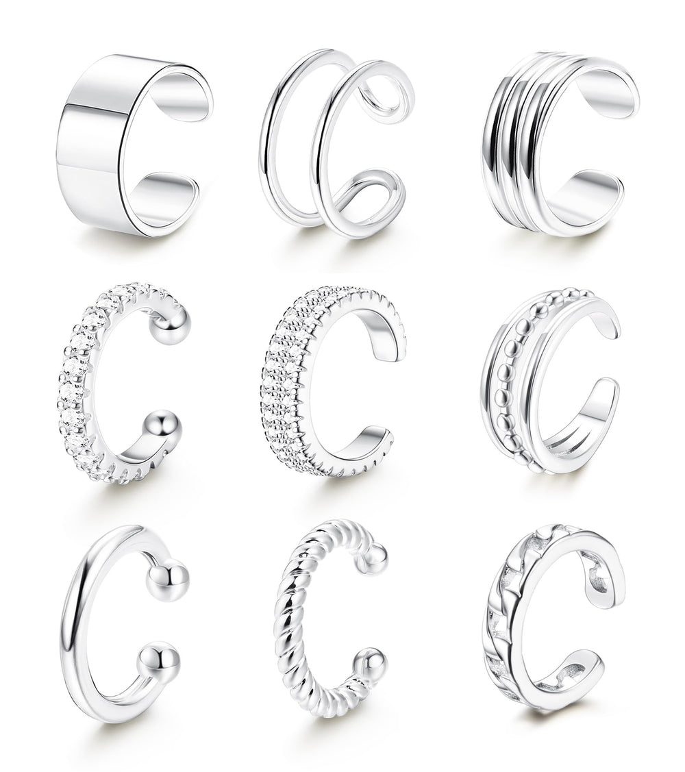 LOLIAS ear cuff for non-pierced ears in silver, versatile everyday wear.
