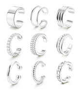 LOLIAS ear cuff for non-pierced ears in silver, versatile everyday wear.